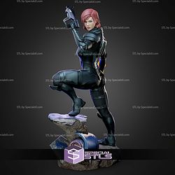 Commander Shepard Mass Effect With Helmet STL Files