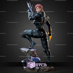 Commander Shepard Mass Effect With Helmet STL Files