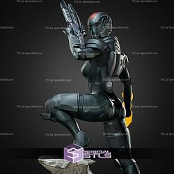 Commander Shepard Mass Effect With Helmet STL Files
