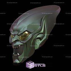 Cosplay STL Files Green Goblin Helmet V2