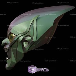 Cosplay STL Files Green Goblin Helmet V2