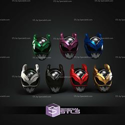 Cosplay STL Files Psycho Ranger Helmet