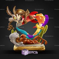 Coyote And Road Runder Diorama STL Files