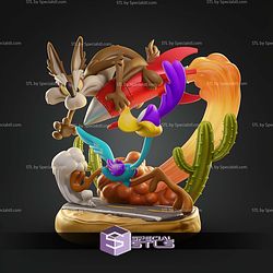 Coyote And Road Runder Diorama STL Files