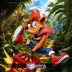 Crash Bandicoot And TNT 160mm STL Files