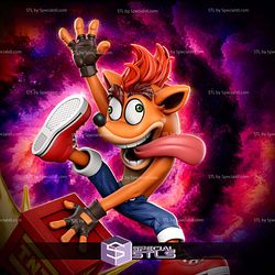 Crash Bandicoot And TNT 160mm STL Files