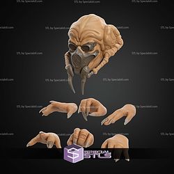 Custom 1 12 Figure Plo Koon Head And Hand Pack STL Files