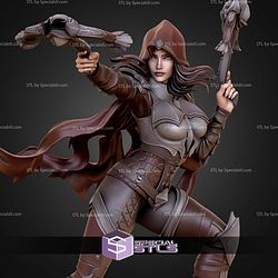 Demon Hunter Girl 250mm STL Files