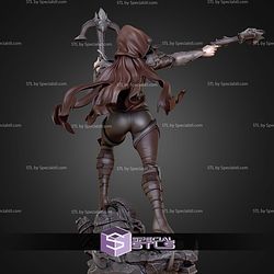 Demon Hunter Girl 250mm STL Files
