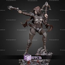 Demon Hunter Girl 250mm STL Files