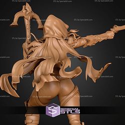 Demon Hunter Girl 250mm STL Files