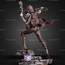 Demon Hunter Girl 250mm STL Files
