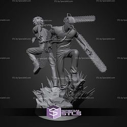 Denji 2 Form Diorama 250mm STL Files