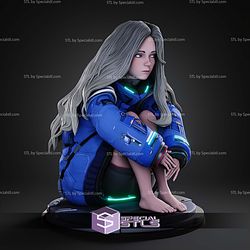 Diana Pragmata Sitting Pose STL Files