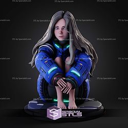 Diana Pragmata Sitting Pose STL Files