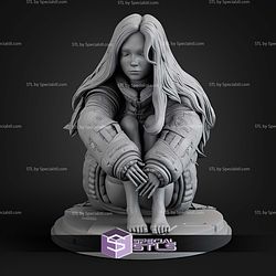 Diana Pragmata Sitting Pose STL Files