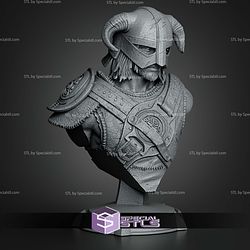 Dovahkiin Skyrim 145mm Bust STL Files