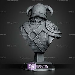 Dovahkiin Skyrim 145mm Bust STL Files