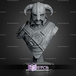 Dovahkiin Skyrim 145mm Bust STL Files