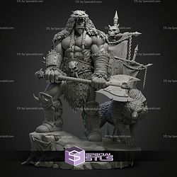 Durotan Axe And Wolf STL Files