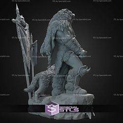Durotan Axe And Wolf STL Files