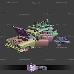 Ecto-1 3D from Ghost Buster V2 STL Files