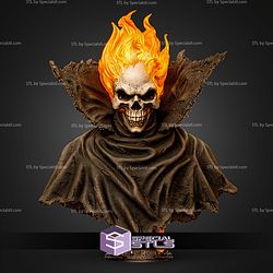 Ghost Rider Caleb Portrait Bust 371mm STL Files
