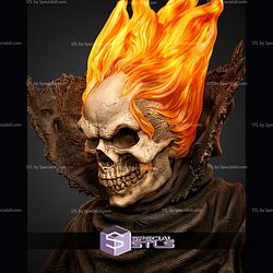Ghost Rider Caleb Portrait Bust 371mm STL Files
