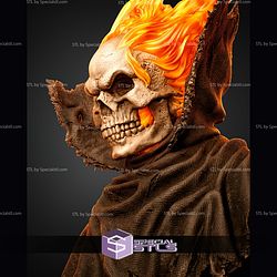 Ghost Rider Caleb Portrait Bust 371mm STL Files