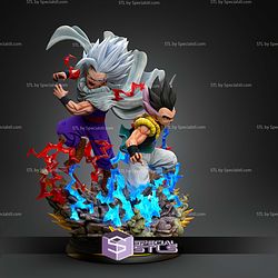 Gohan And Gotenks Saiya Legacy Diorama STL Files