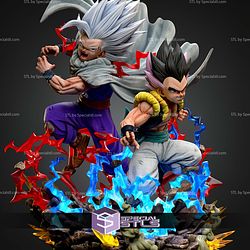 Gohan And Gotenks Saiya Legacy Diorama STL Files
