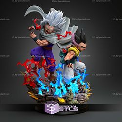 Gohan And Gotenks Saiya Legacy Diorama STL Files