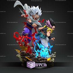 Gohan And Gotenks Saiya Legacy Diorama STL Files
