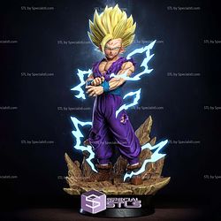 Gohan SSJ2 Thunder 318mm STL Files