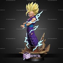 Gohan SSJ2 Thunder 318mm STL Files