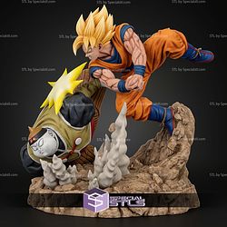 Goku Super Saiyan Vs Android 19 STL Files