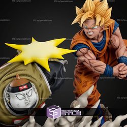 Goku Super Saiyan Vs Android 19 STL Files