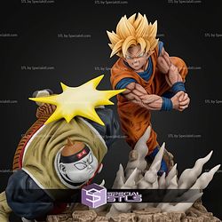 Goku Super Saiyan Vs Android 19 STL Files