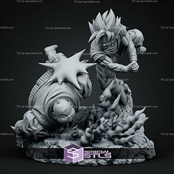 Goku Super Saiyan Vs Android 19 STL Files