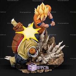 Goku Super Saiyan Vs Android 19 STL Files