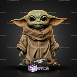 Grogu Portrait Bust 300mm STL Files