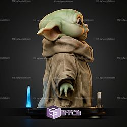 Grogu Portrait Bust 300mm STL Files