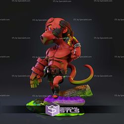 Hellboy In Fire Chibi STL Files