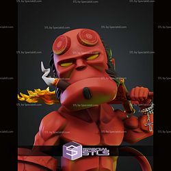 Hellboy In Fire Chibi STL Files