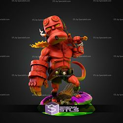 Hellboy In Fire Chibi STL Files