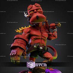 Hellboy In Fire Chibi STL Files