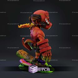 Hellboy In Fire Chibi STL Files