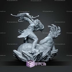 Kratos Vs Medusa 1 6 STL Files