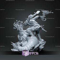 Kratos Vs Medusa 1 6 STL Files