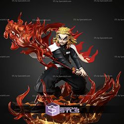 Kyojuro Rengoku Blood Battle 340mm STL Files